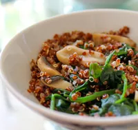 Quinoa-Mushroom-Spinach