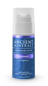 2 Ounces of Airless Pump Bottle of Ancient Minerals Magnesium Lotion with Melatonin