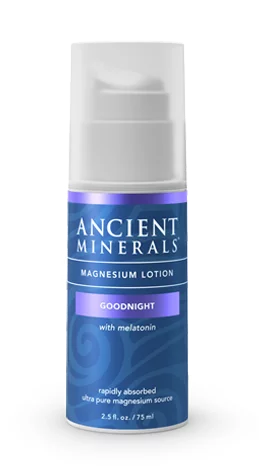 2 Ounces of Airless Pump Bottle of Ancient Minerals Magnesium Lotion with Melatonin